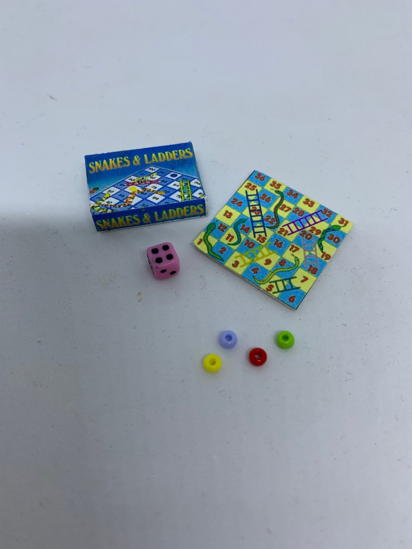 Dolls House Miniatures- 1/12th Snakes and Ladders Set