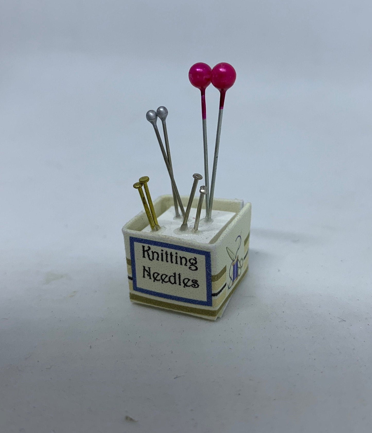 Dolls House Miniatures - Knitting Needles Box