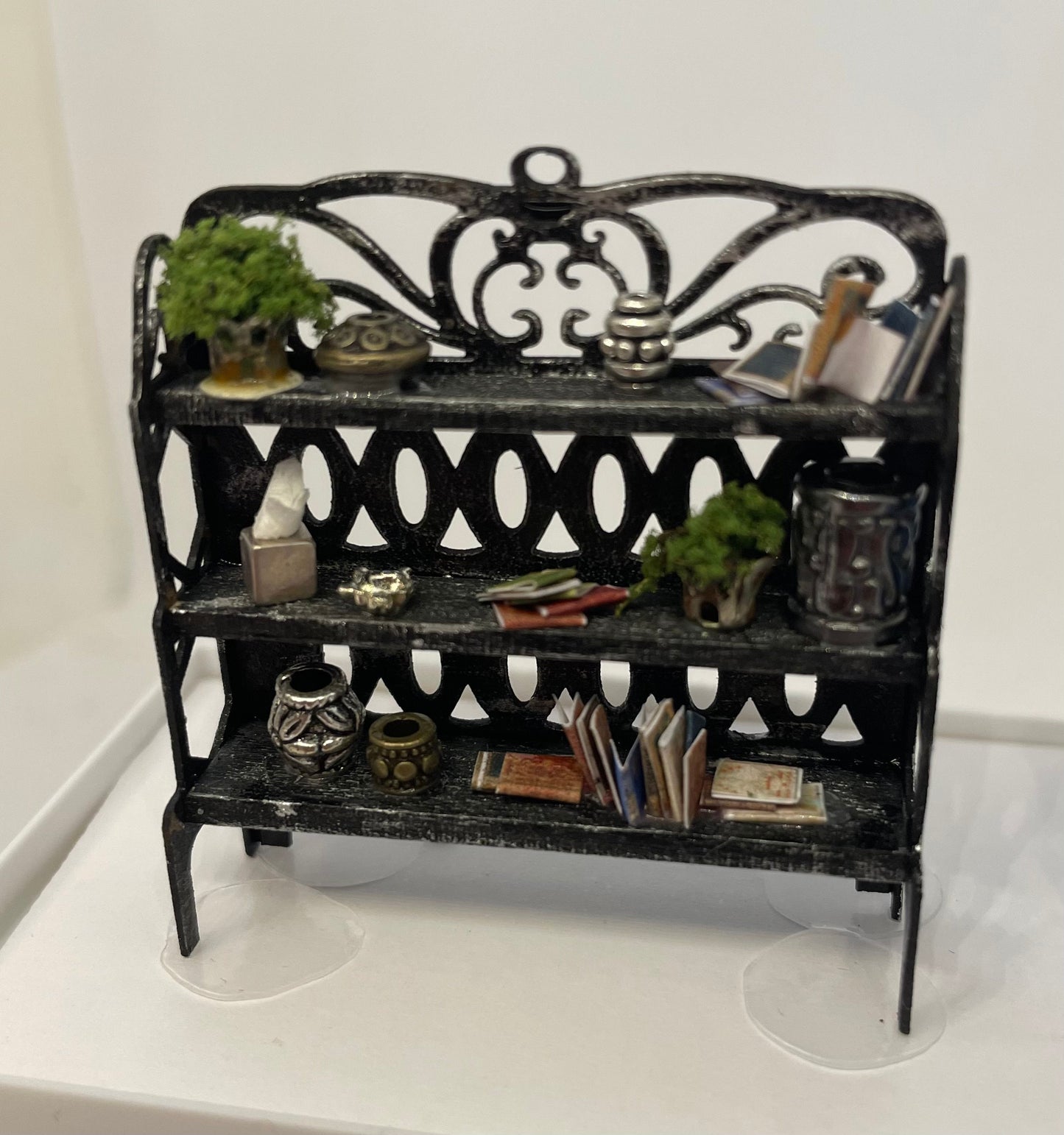Dolls House Miniatures - Handmade 1/48th Decorative Shelves (1/4inch )
