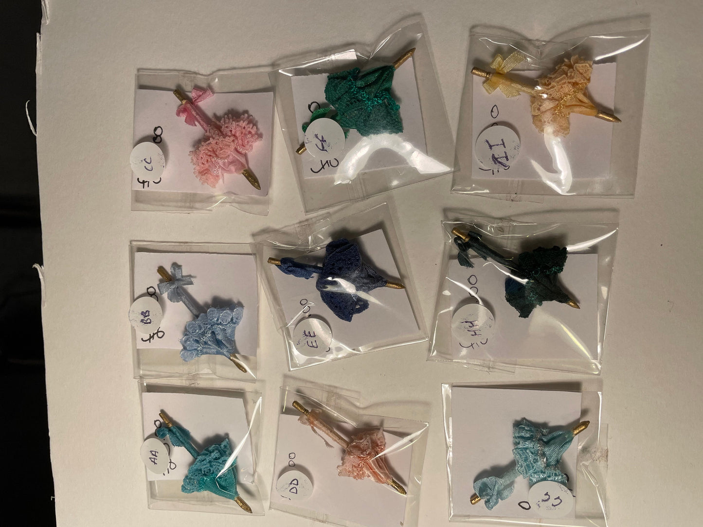 Dolls House Miniatures - Double 1/24th / 1:24th / Half Inch Scale PARASOL X 1