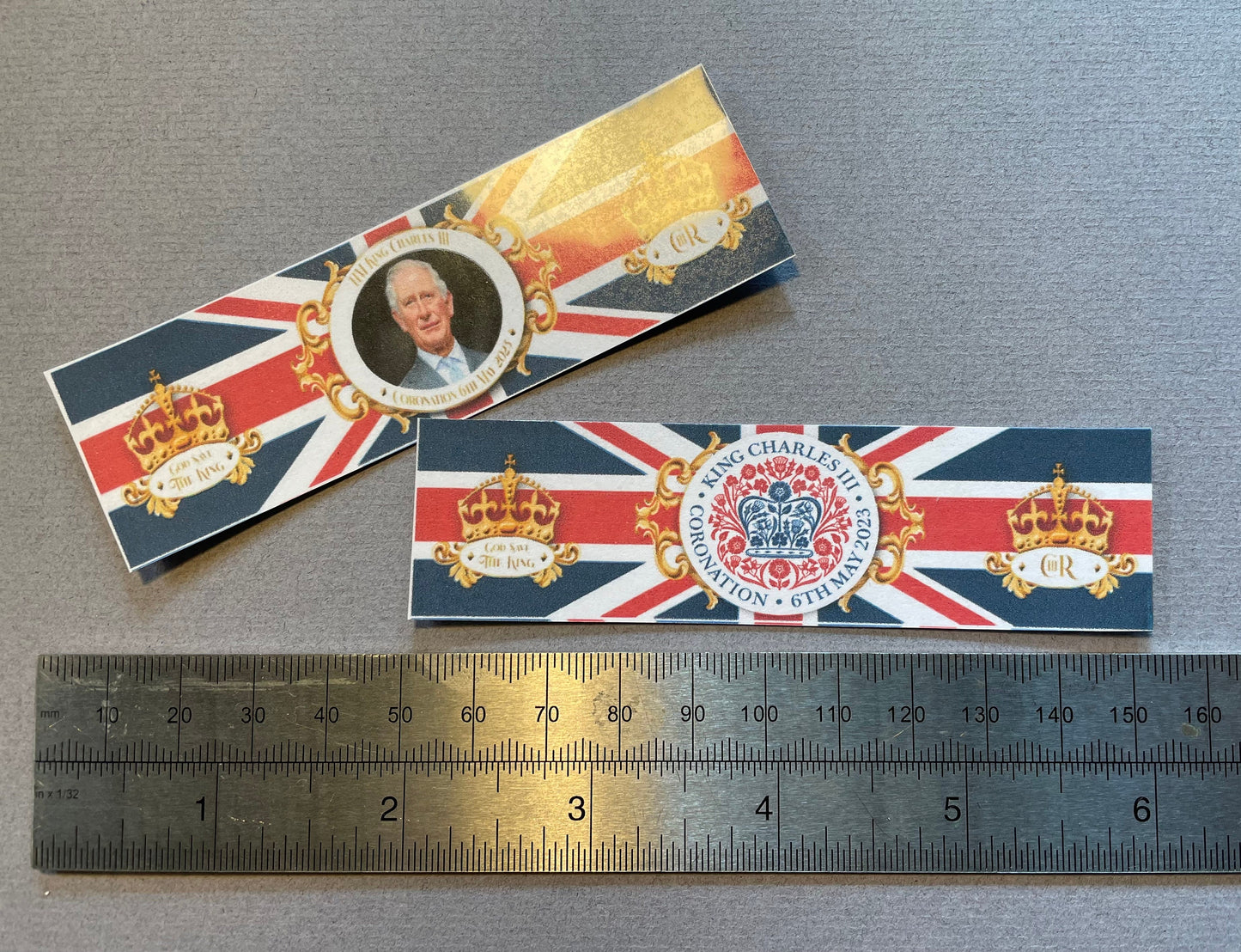 Dolls House Miniatures - Royal - King Charles III coronation S/2 Banners
