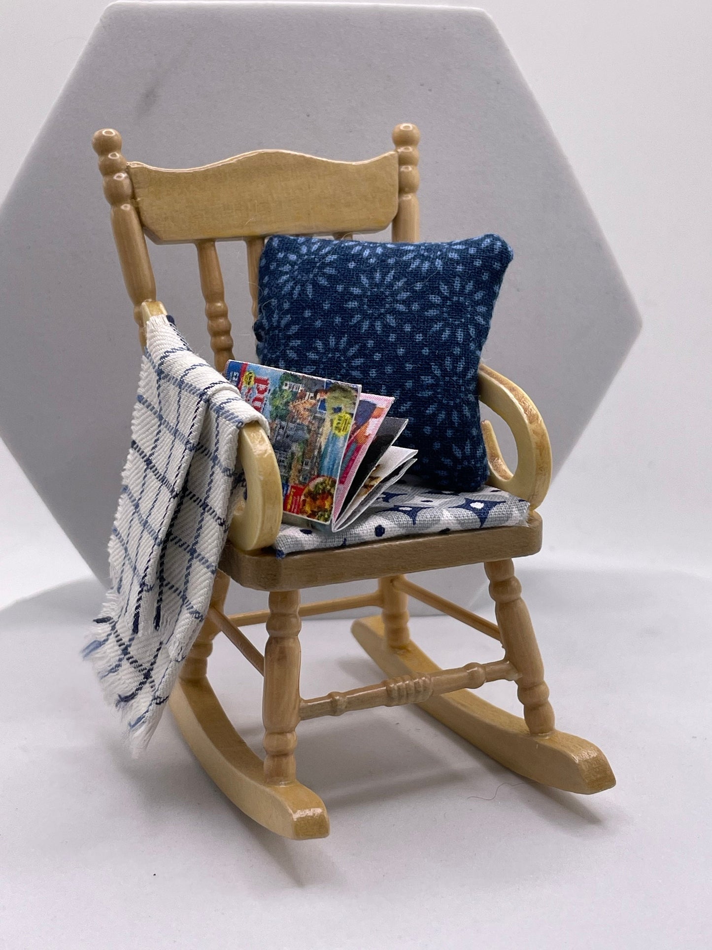 Dolls House Miniatures - 1/12th Rocking Chair
