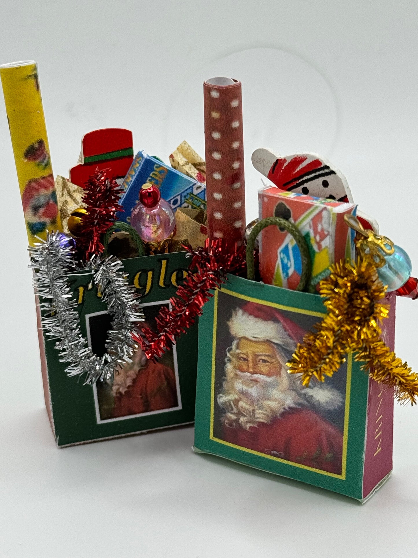 Dolls House Miniatures - Christmas bag x1
