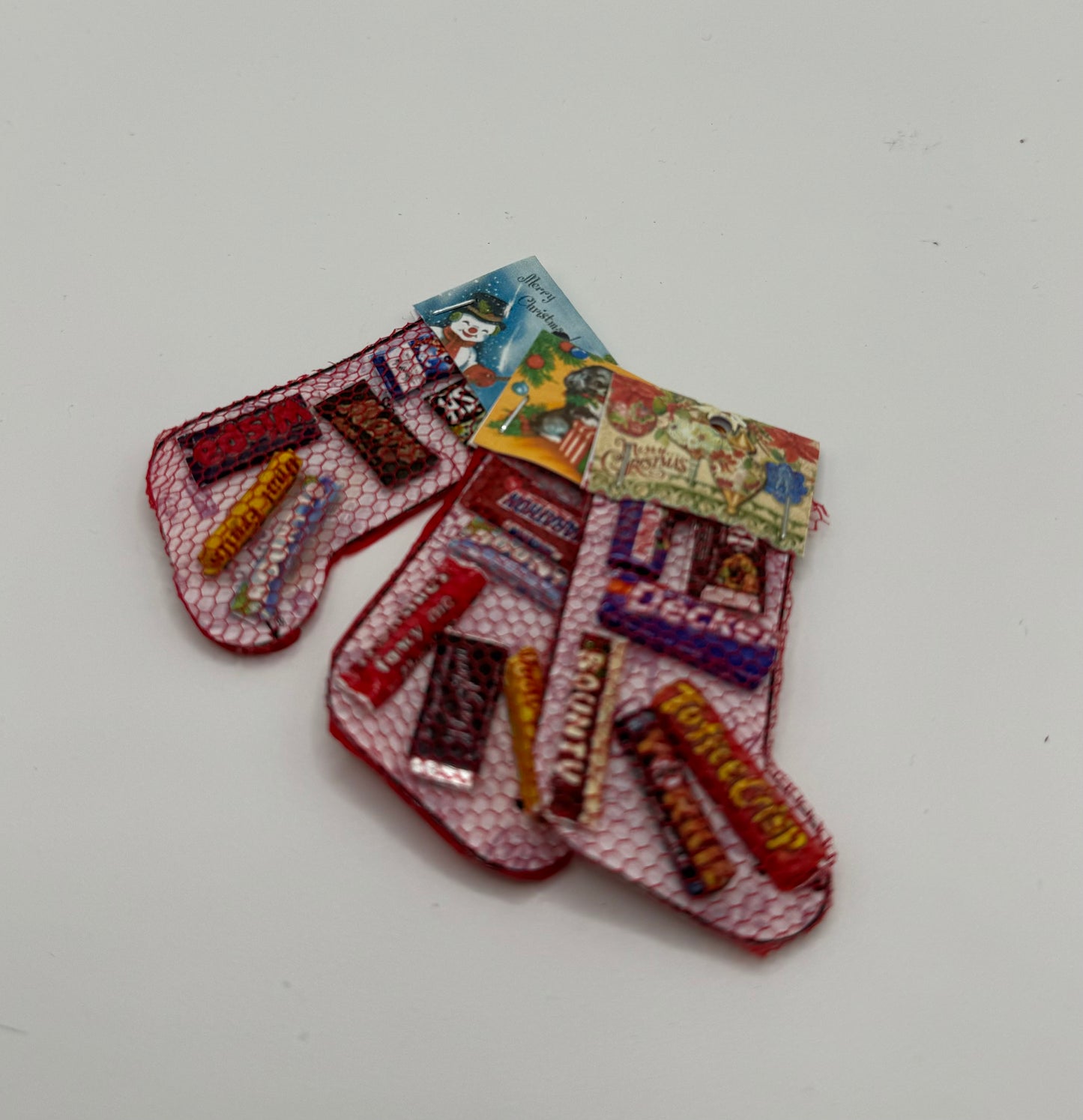 Dolls House Miniatures - Christmas Chocolate stocking x1