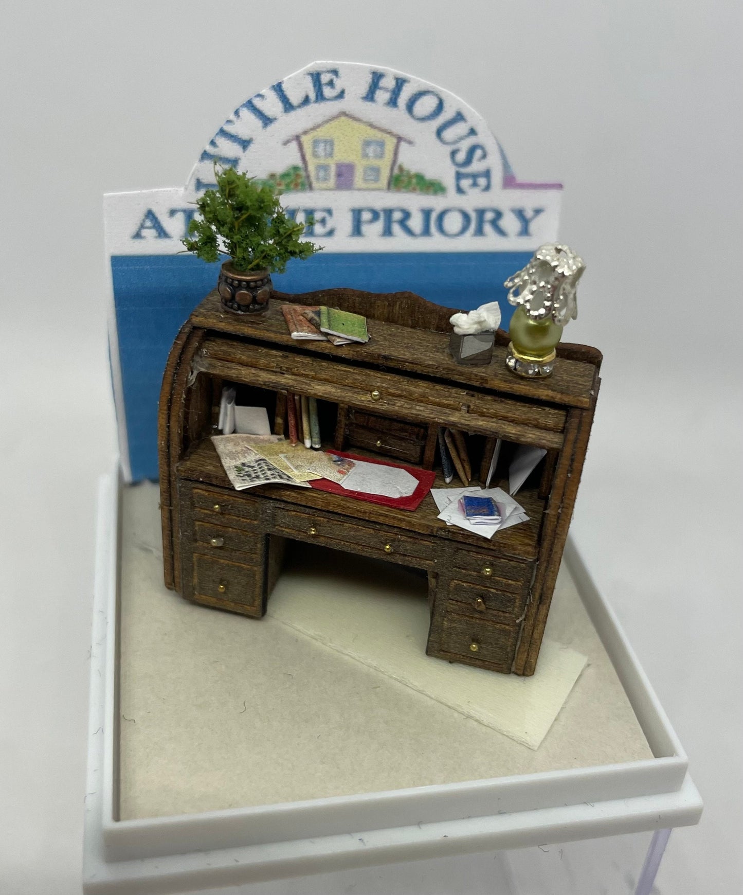 Dolls House Dressed 1/48th Roll Top Desk