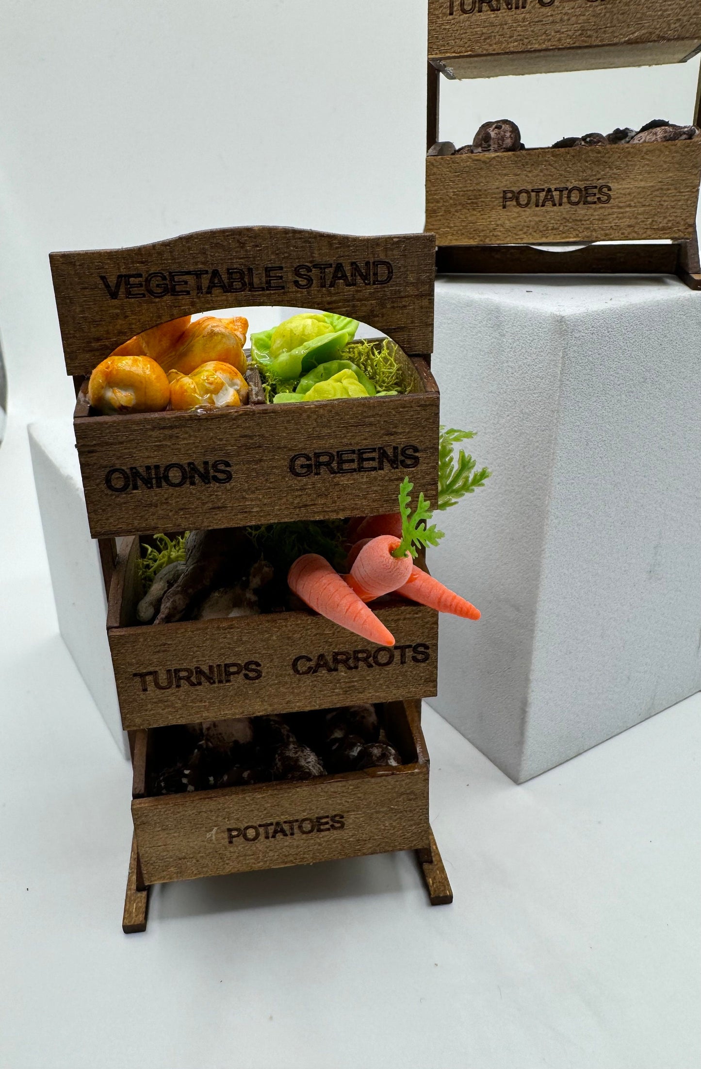 Dolls House Miniatures - 1/12th Veg Stand x1