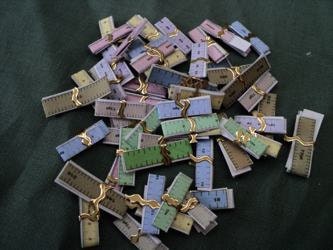 Dolls House Miniatures - Tape Measures x4