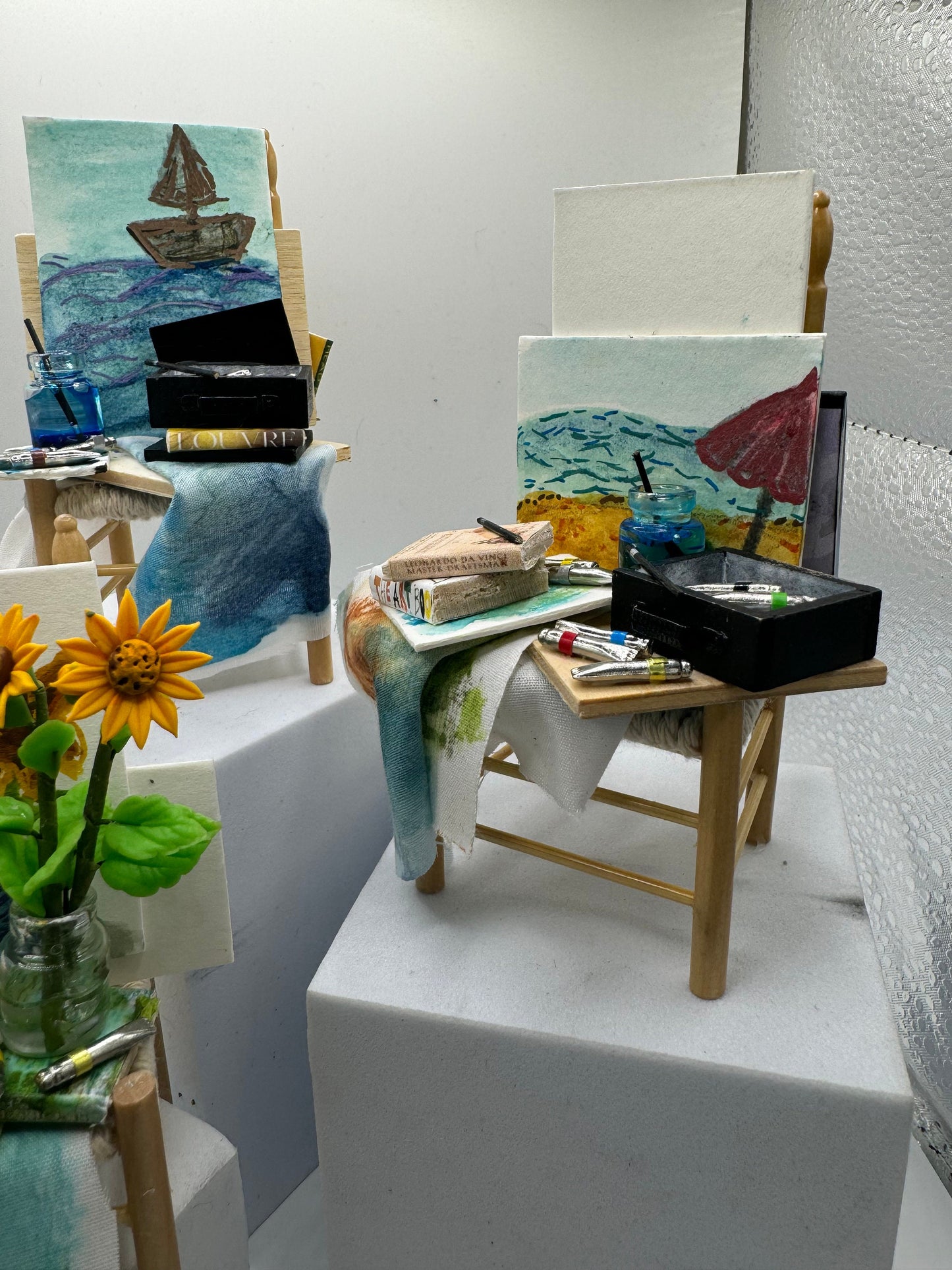 Dolls house Miniatures - Artist Chair (9 options)