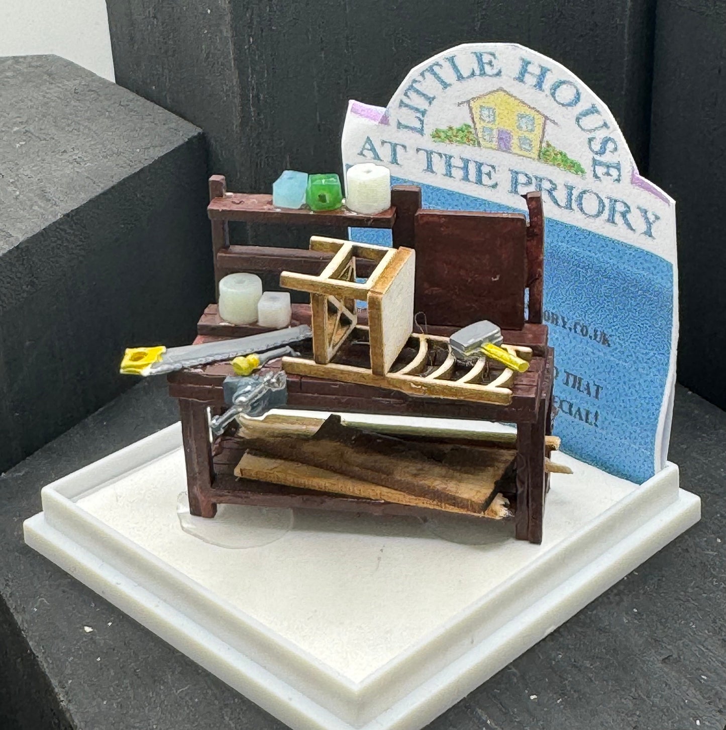 Dolls House 1/48th Carpenters Bench