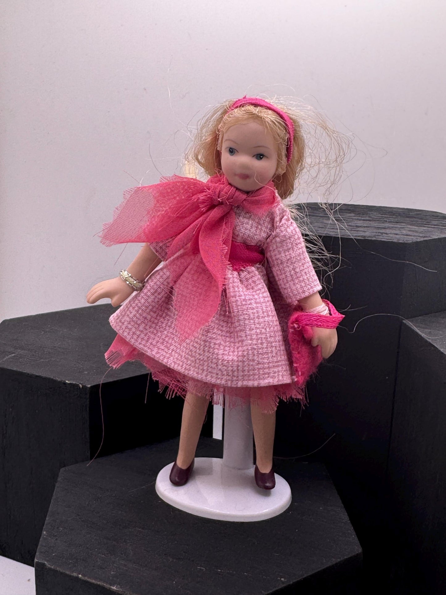 Dolls House Miniatures - 1/12th dolls in Fancy Dress - Barbie