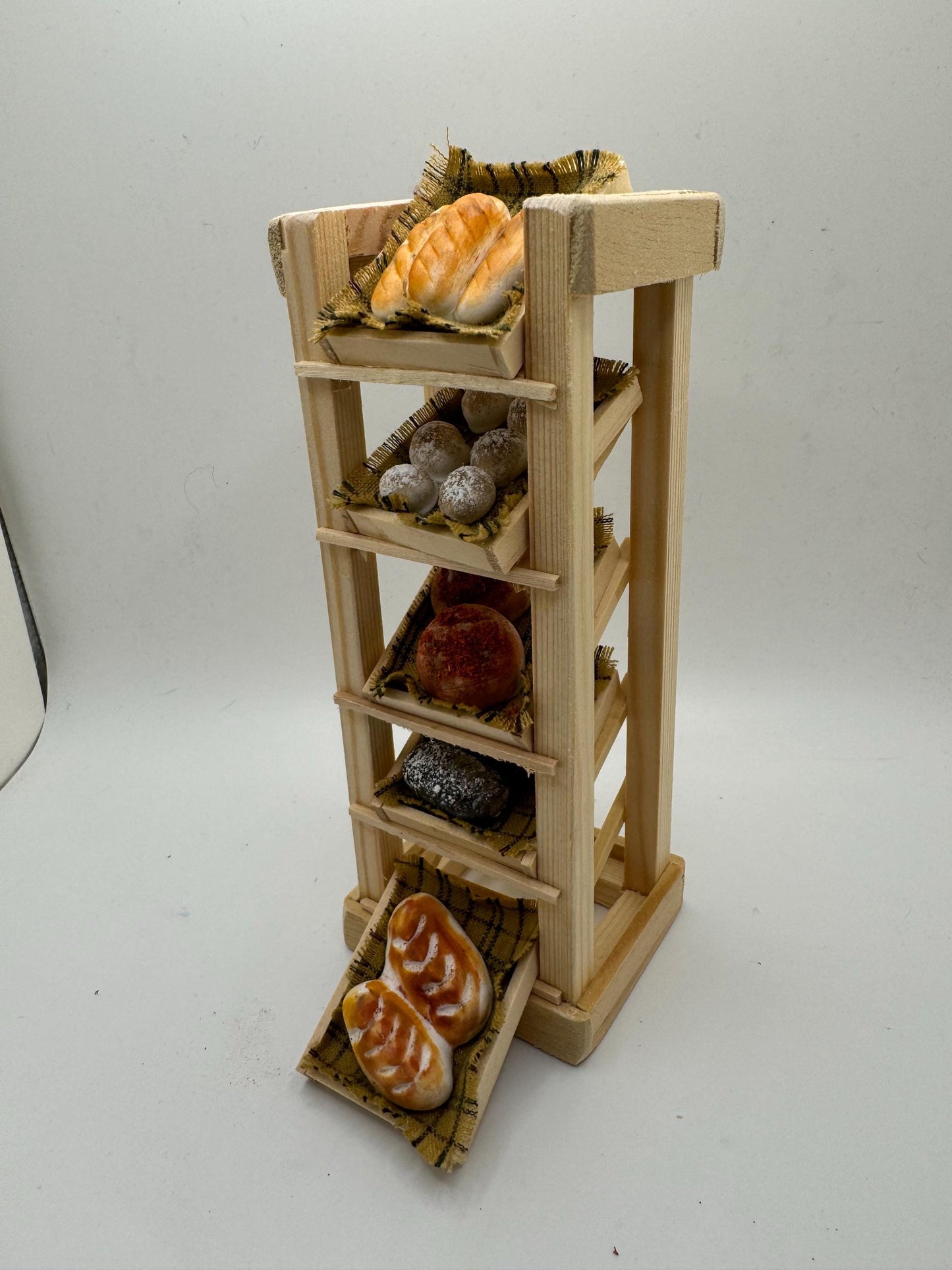 Dolls House Miniatures - Bread Rack Bakery Shelves