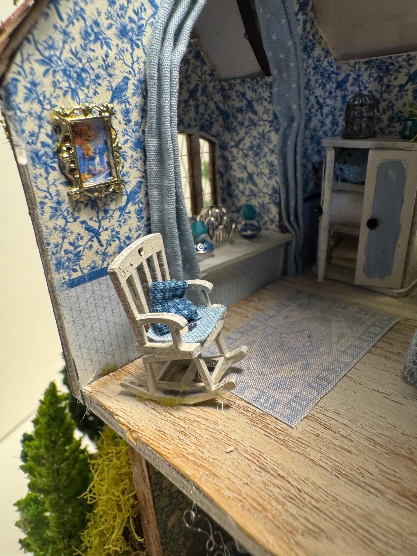 Dolls House Miniatures ( 1/48th - 1:48th - 1/4" - Quarter Inch Scale ) The Old Mill - OOAK