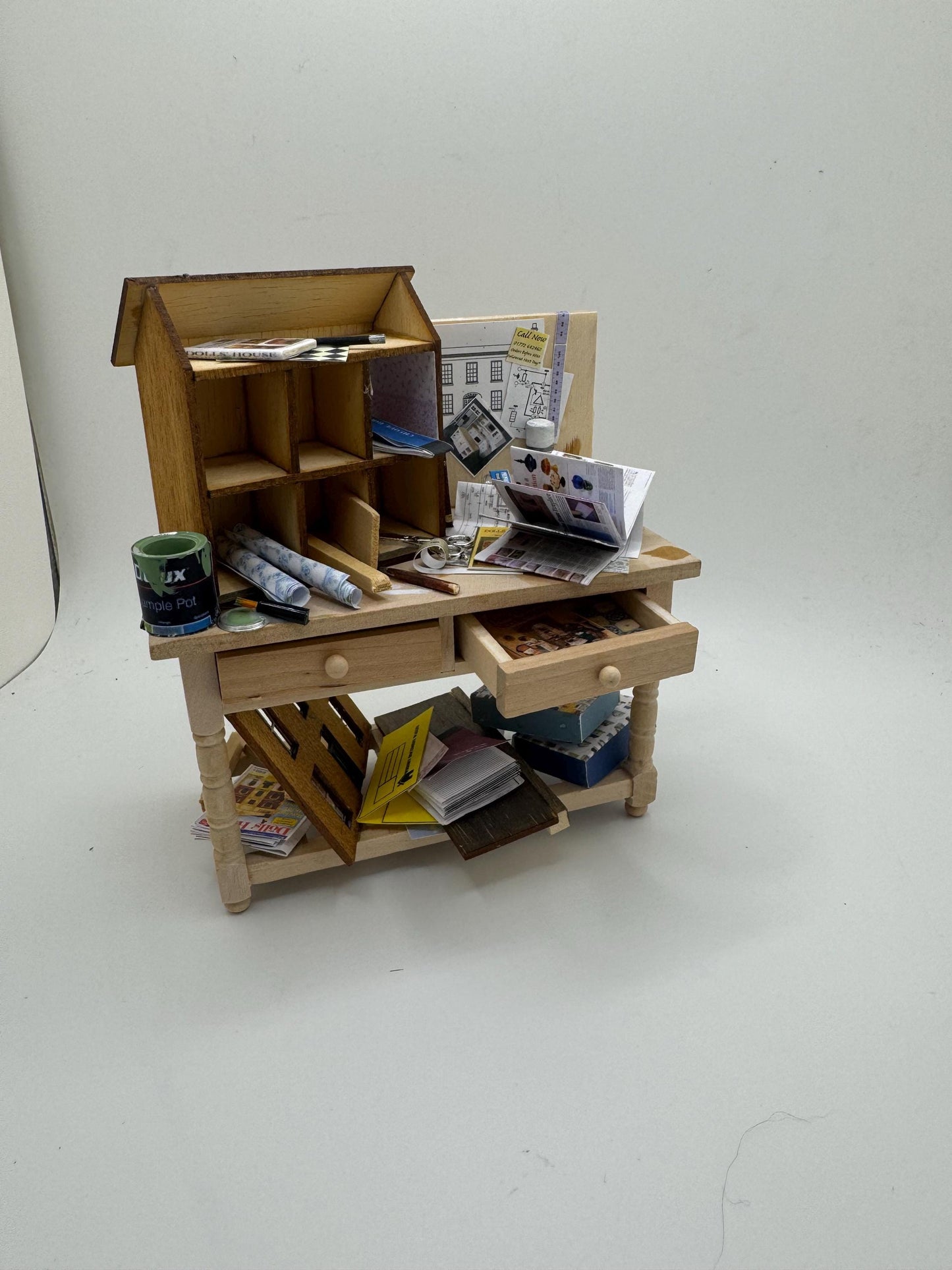 Dolls House Miniatures - 1/12th - Dollshouse Making Table