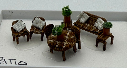 1/144th / 1:144 / micro / dutch scale Garden Patio set