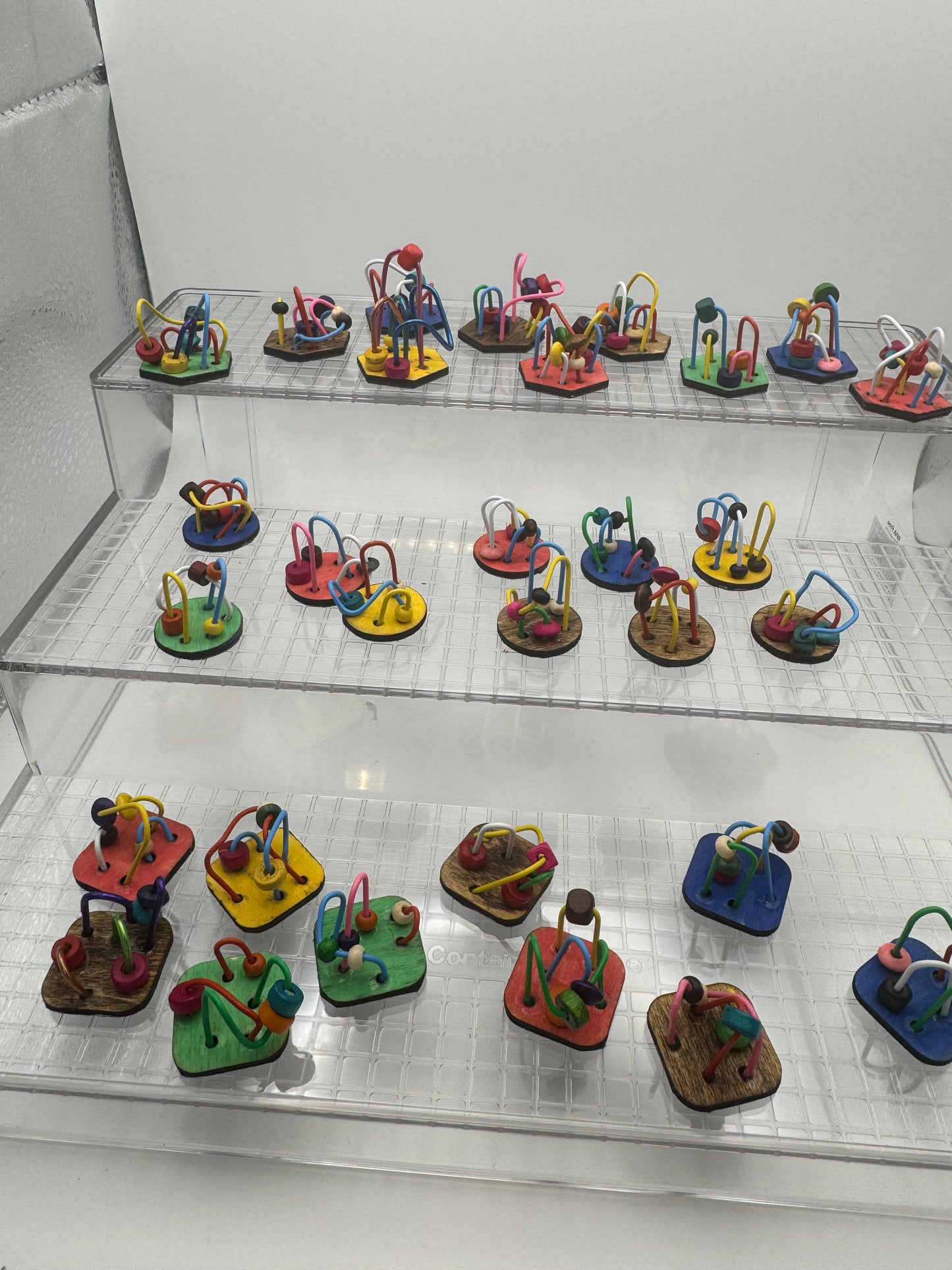 Dolls House Miniatures - colourful Bead Toy (variety)