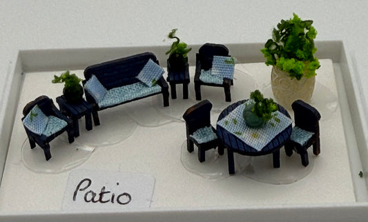 1/144th / 1:144 / micro / dutch scale Garden Patio set