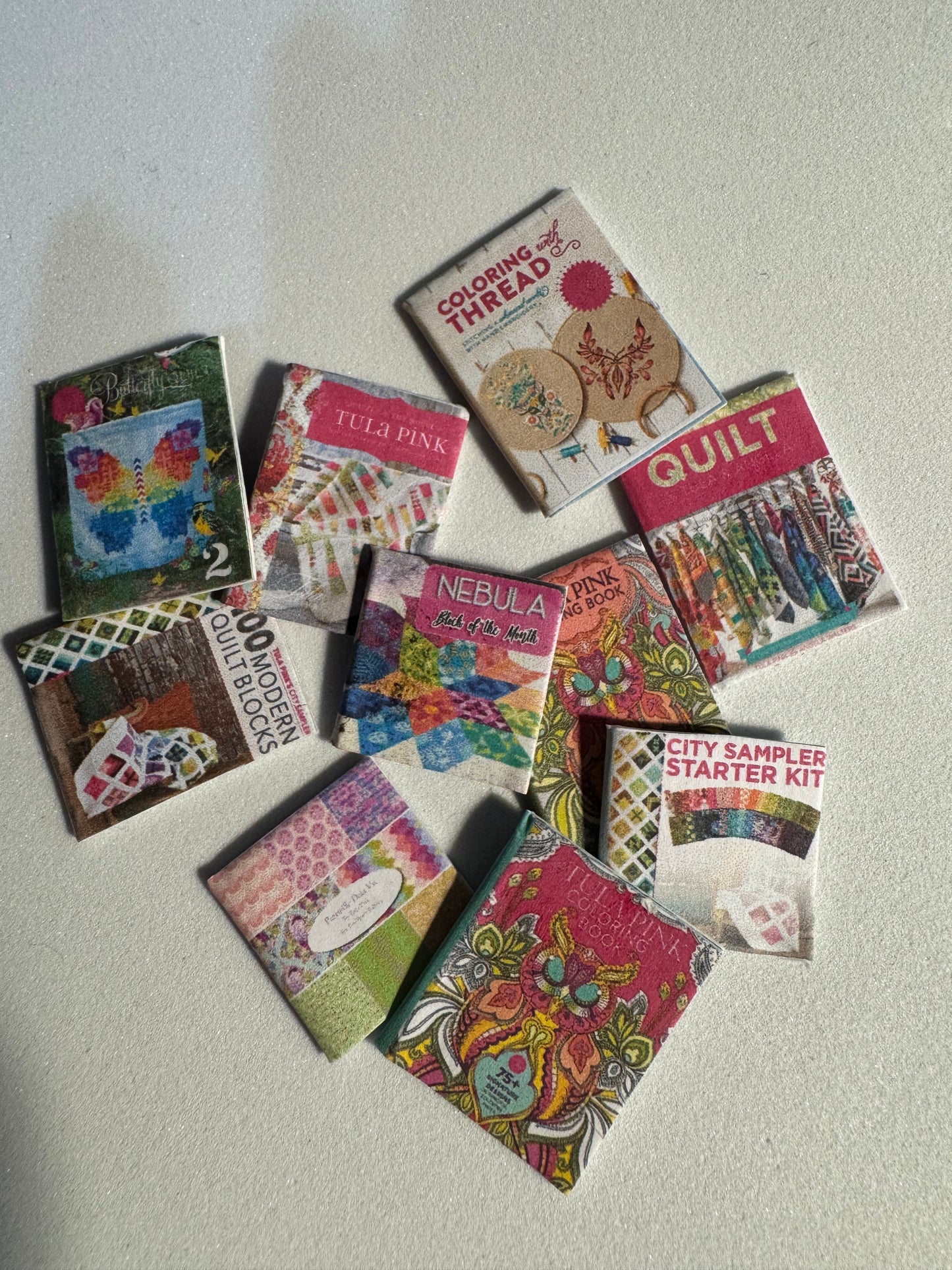 1/12th - Sewing Books x10 (Tula Pink)