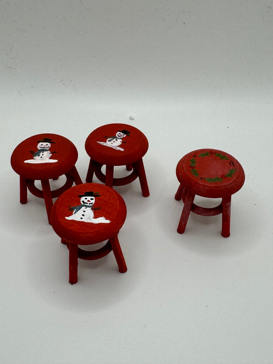 1/12th Christmas Stool x 1