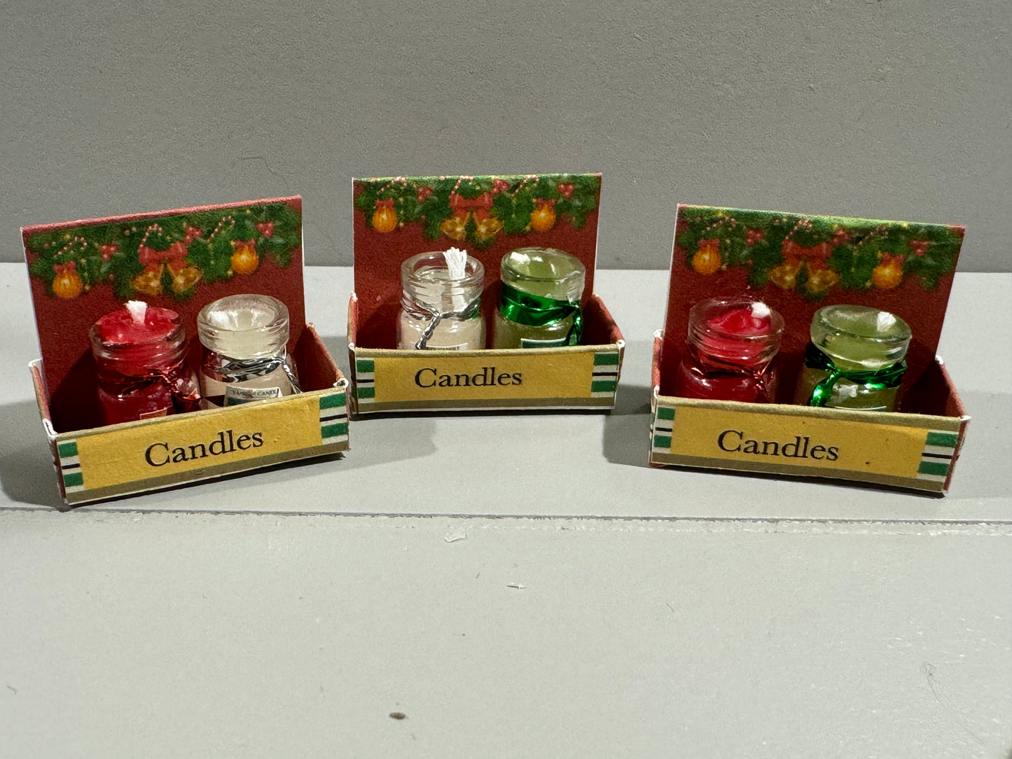 1/12th Christmas Candles Counter Box