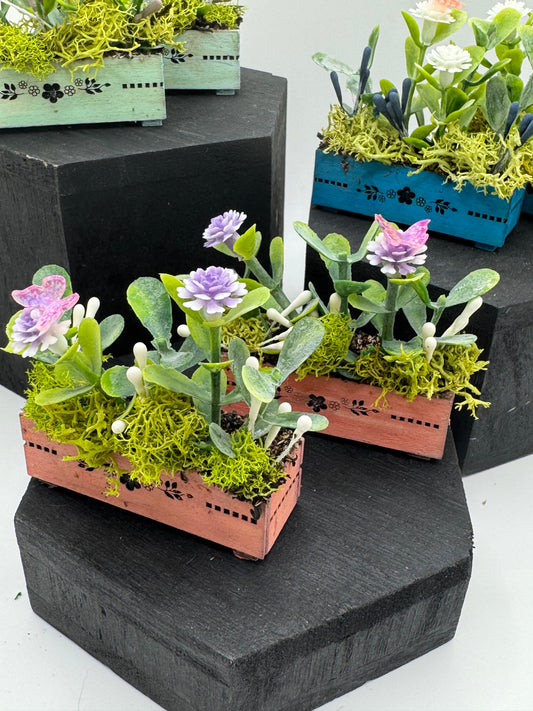 1/12th Trough / Window box with Butterfly (5 options)