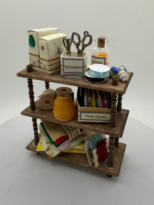 1/12th  - Haberdashery open Shelves