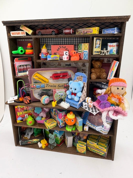 Dolls House Miniatures - 1/12th  - Toy Shop - Toy Room Dresser  / Hutch