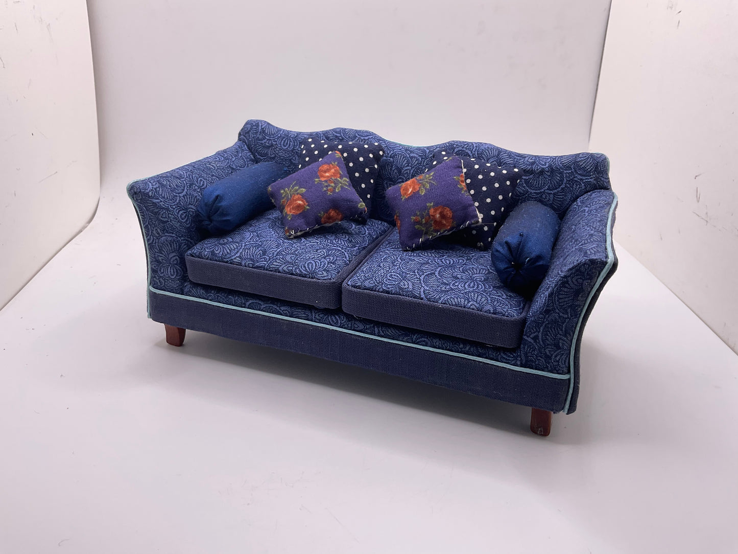 1/12th Blue William Morris Sofa & Armchairs x1 (2 Options)
