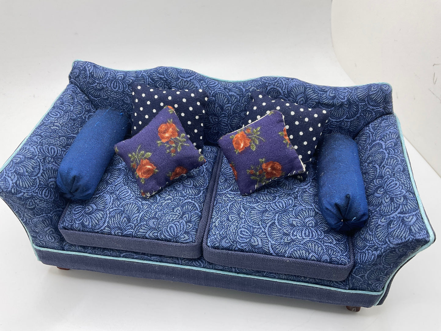 1/12th Blue William Morris Sofa & Armchairs x1 (2 Options)