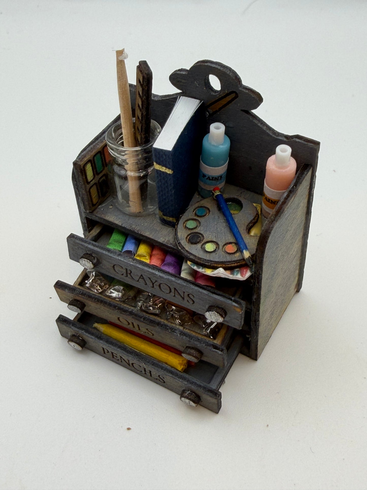 1/12th Wooden Artist Drawers