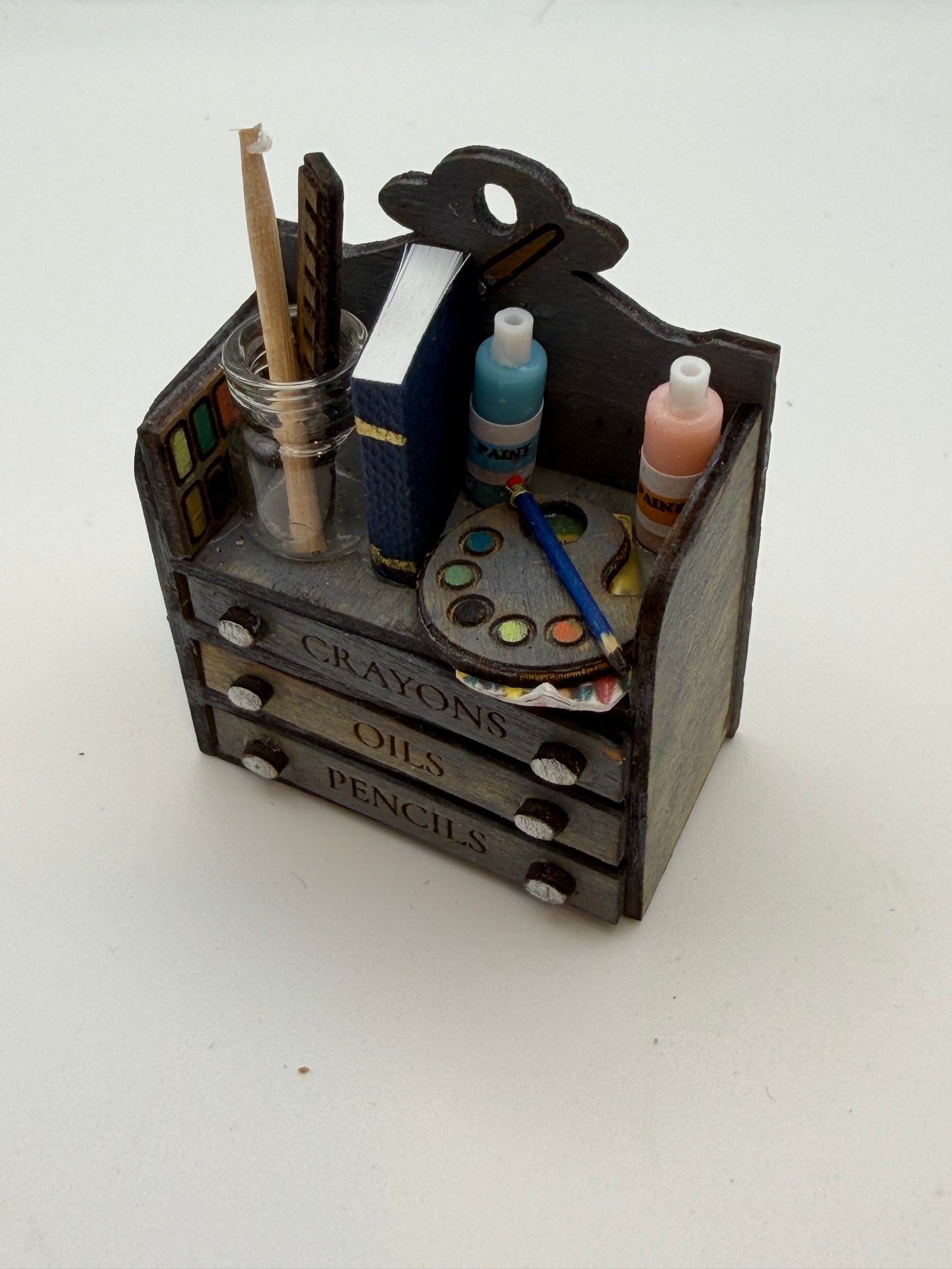1/12th Wooden Artist Drawers