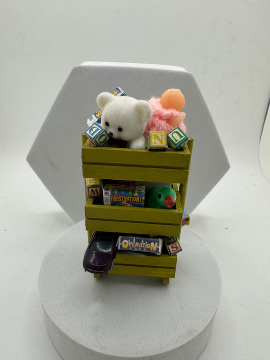 Dolls House Miniatures -  Toy Trolley
