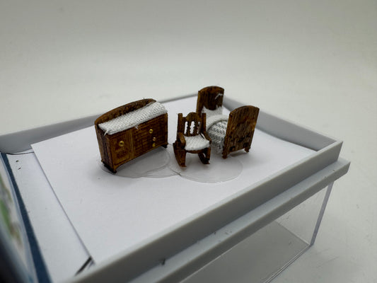 1/144th Victorian Nursery Room set