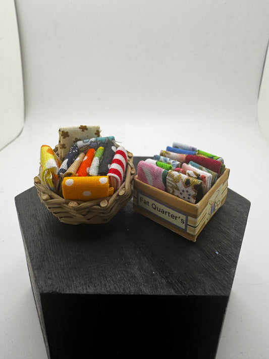 1/12th Fat 1/4 Fabric Box & Basket x1