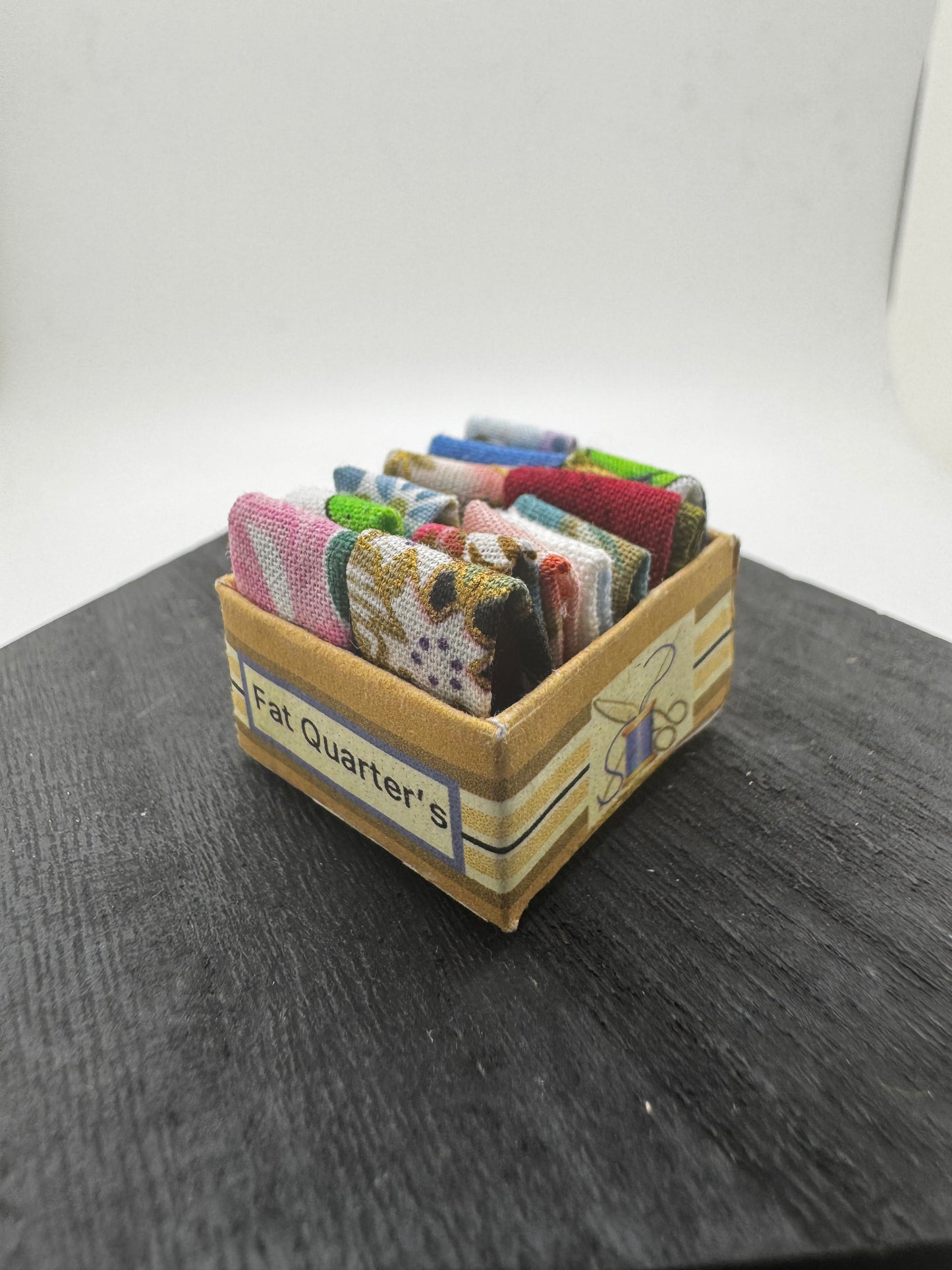 1/12th Fat 1/4 Fabric Box & Basket x1