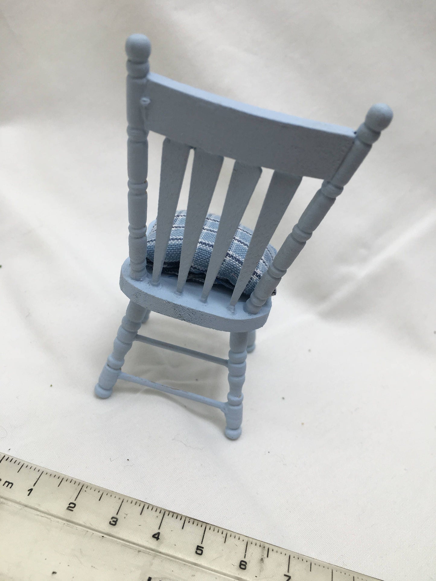 Dolls House Miniatures - Light Blue Chair
