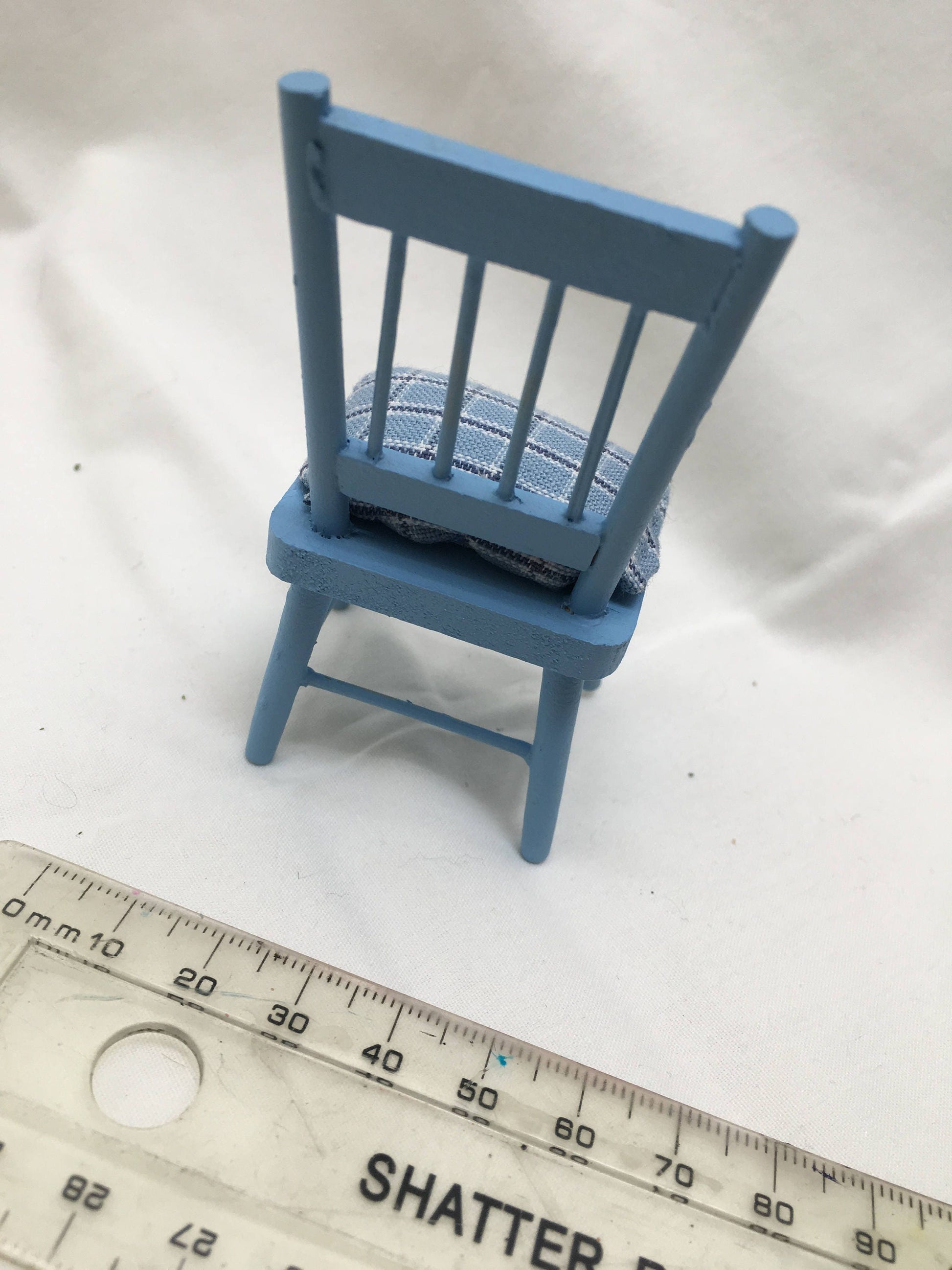Dolls House Miniatures - Blue Chair
