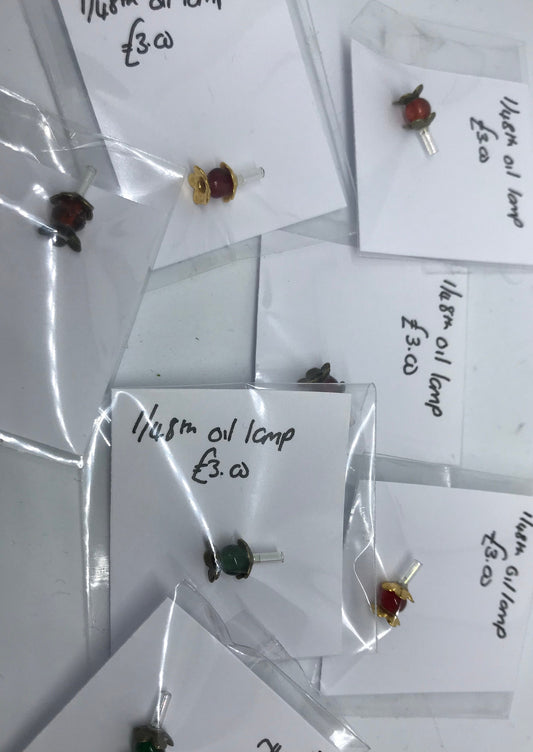 Dolls House 1/48th  Oil Lamp (assorted)  - NEW SPRING 2018