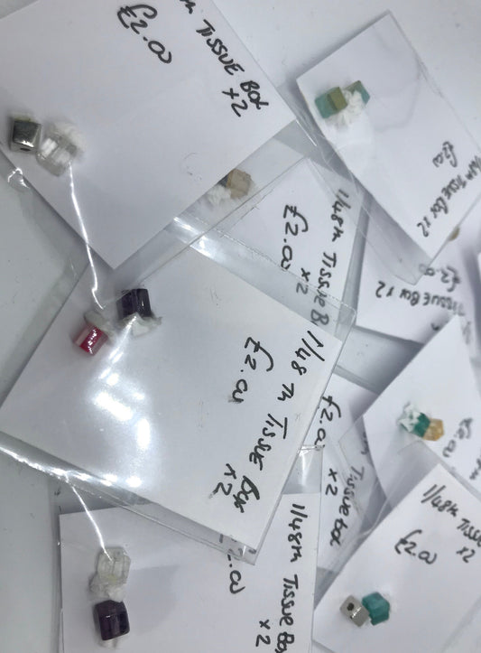 Dolls House 1/48th  Tissue box x2  - NEW SPRING 2018