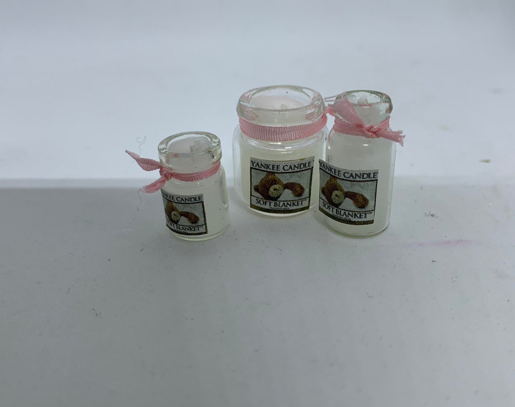 Dolls House Miniatures - Baby Candles (various sizes and Colours)