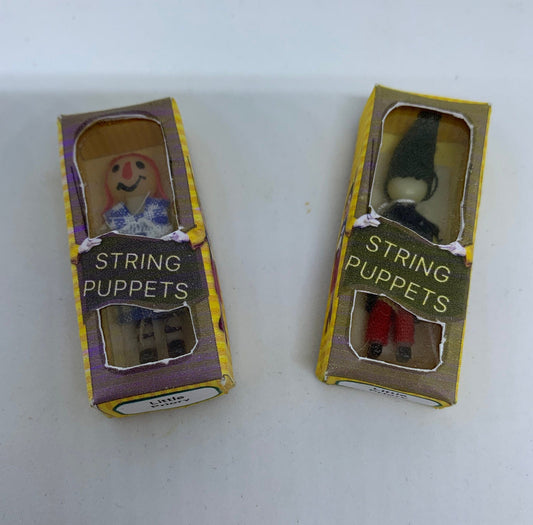 Dolls House Miniatures - Puppets in Box (boy and girl)