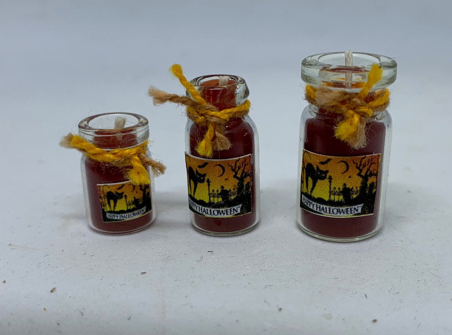 Dolls House Miniatures - Halloween Candle x1 (colours and sizes vary)