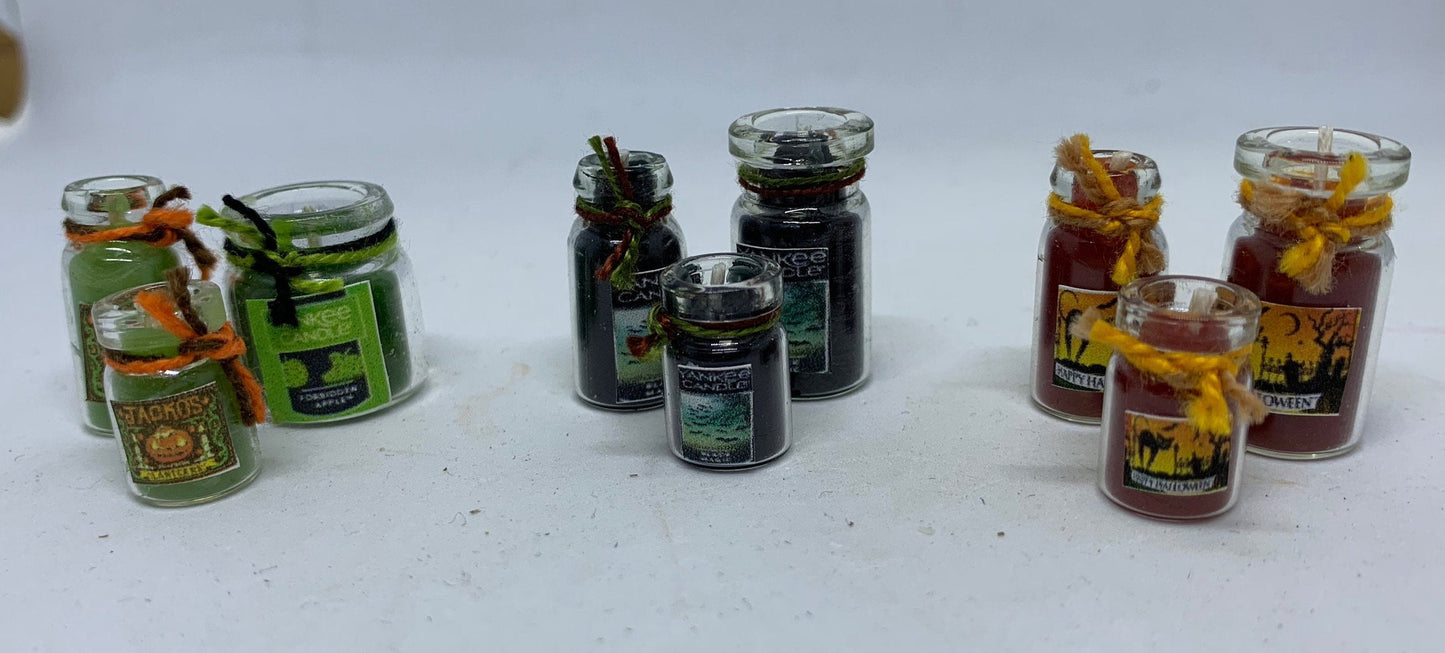 Dolls House Miniatures - Halloween Candle x1 (colours and sizes vary)