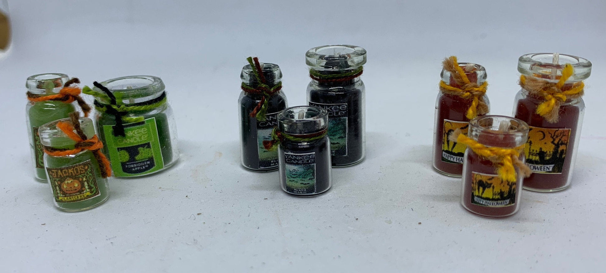 Dolls House Miniatures - Halloween Candle x1 (colours and sizes vary)