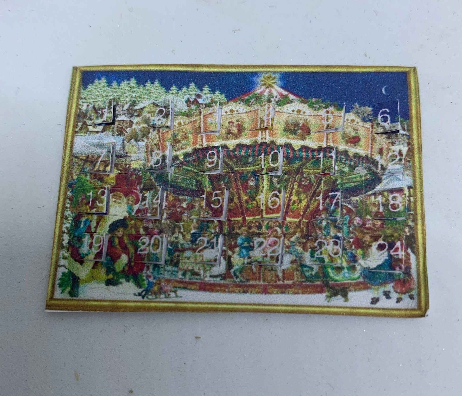 Dolls House Miniatures - Advent Calendar - Carousel