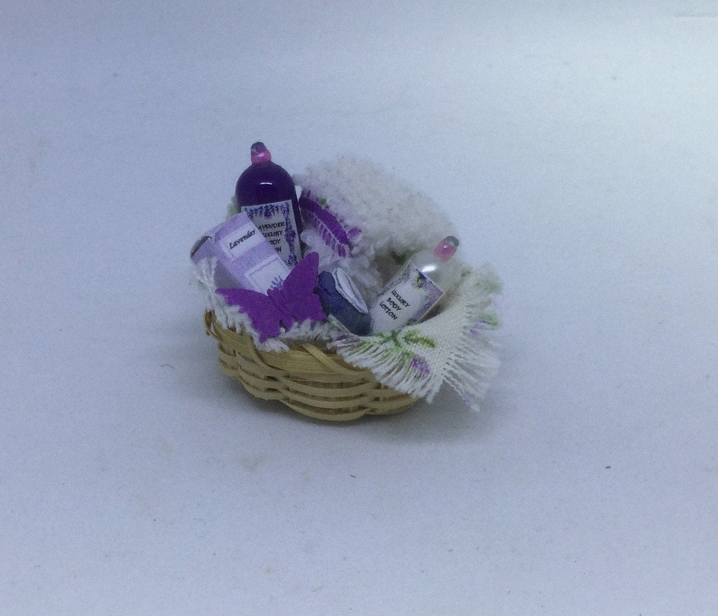Dolls House Miniatures - Lavender Toiletries Collection