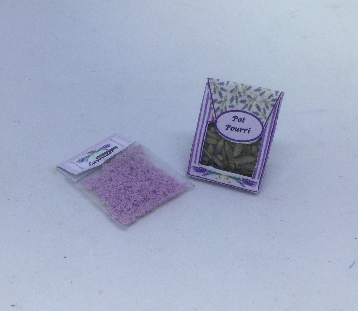 Dolls House Miniatures - Lavender Toiletries Collection
