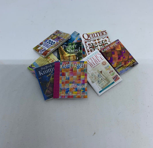 Dolls House Miniatures  - Sewing Books x10