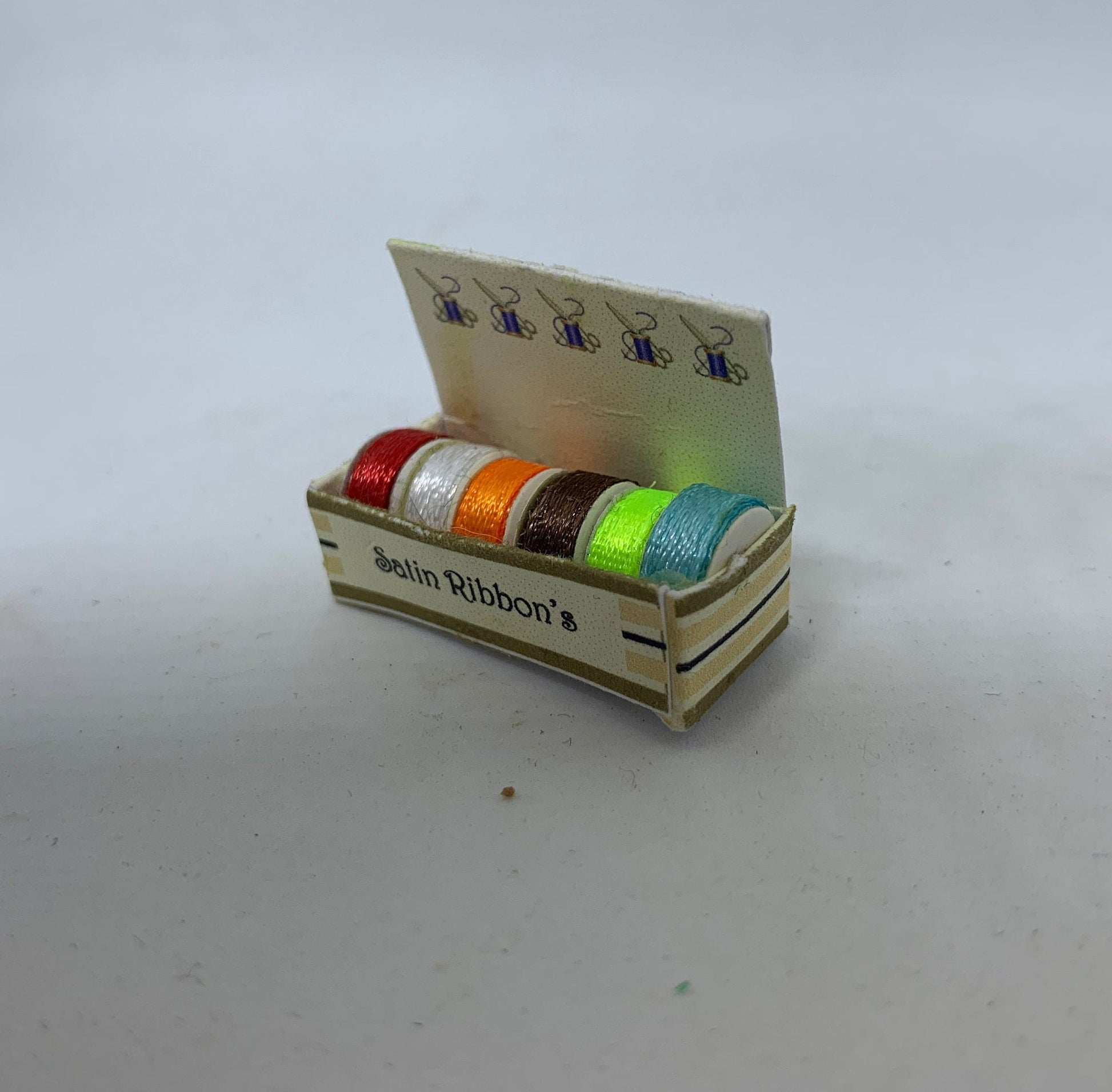 Dolls House Miniatures - Ribbon Roll Counter