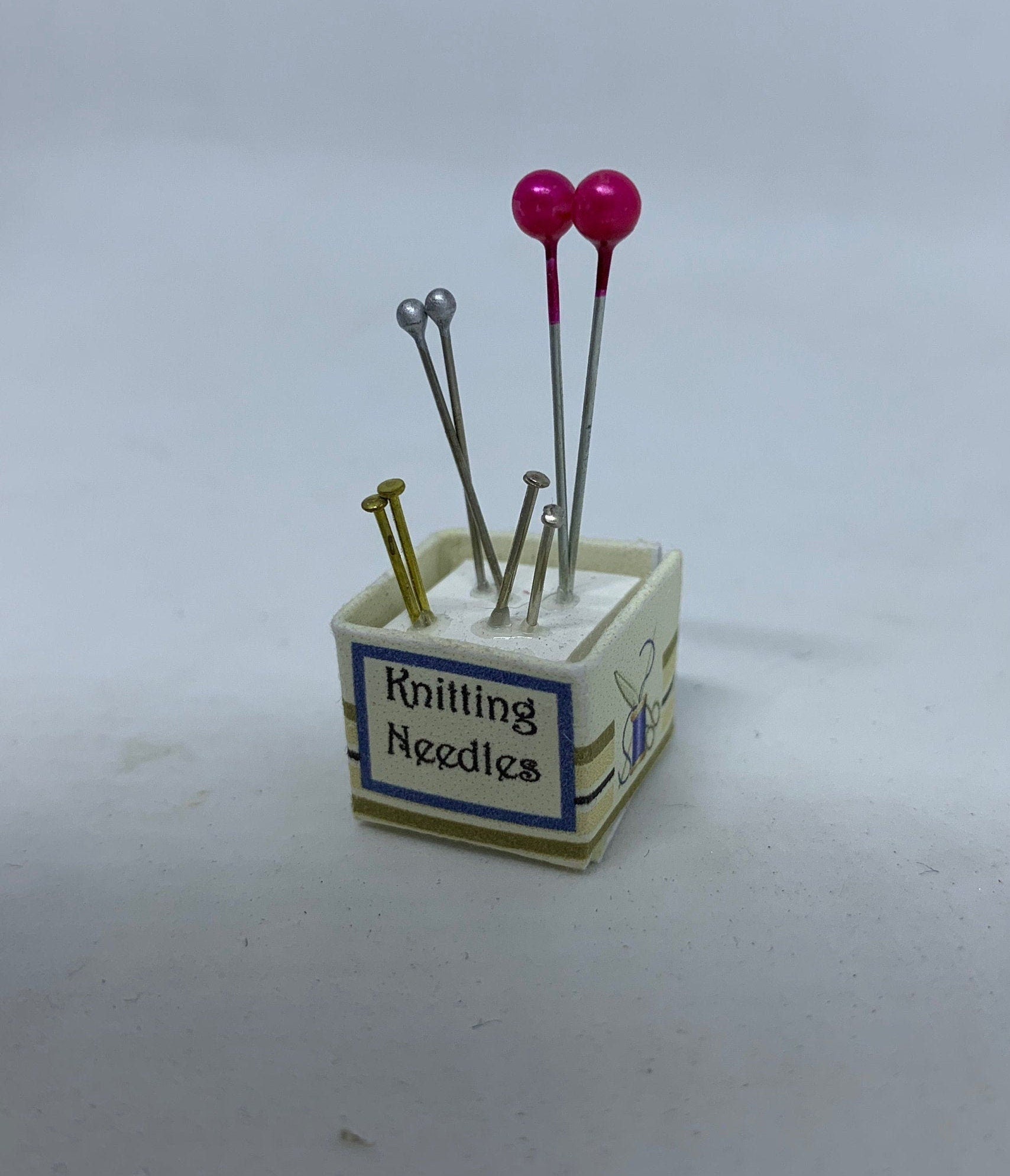 Dolls House Miniatures - Knitting Needles Box