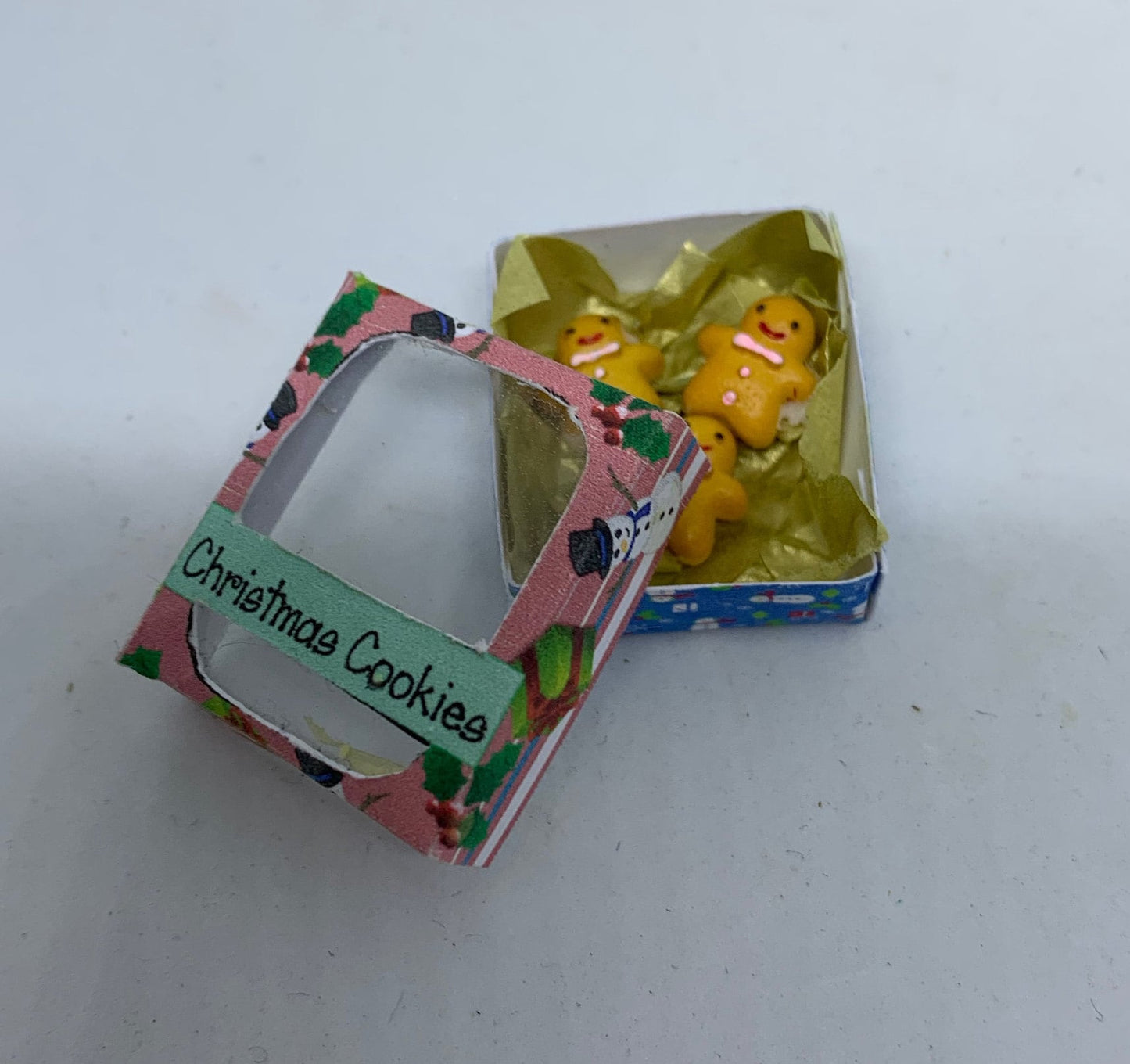 Dolls House Miniatures - Christmas Cookie Box